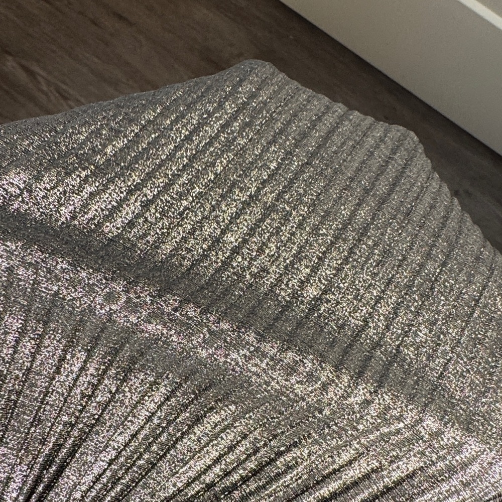 St. John Metallic Pleated Midi Skirt - Picture 10 of 10